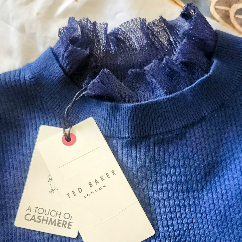 Ted Baker Navy Blue Sweater - Picture 9 of 9